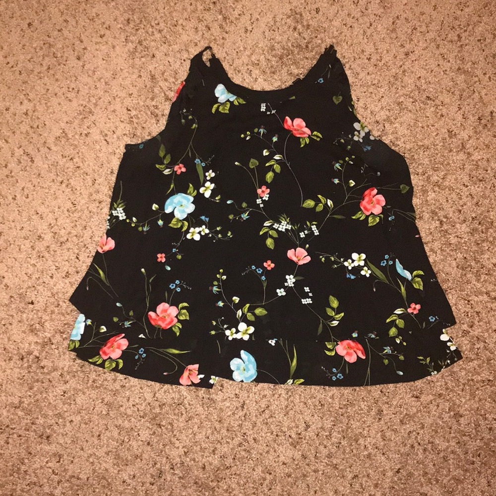 Flower pattern tank top